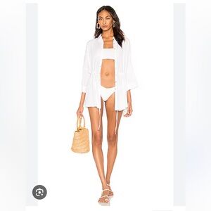 L*Space White Pacifica Swim Cover-Up